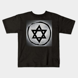 Hexagram Grey Kids T-Shirt